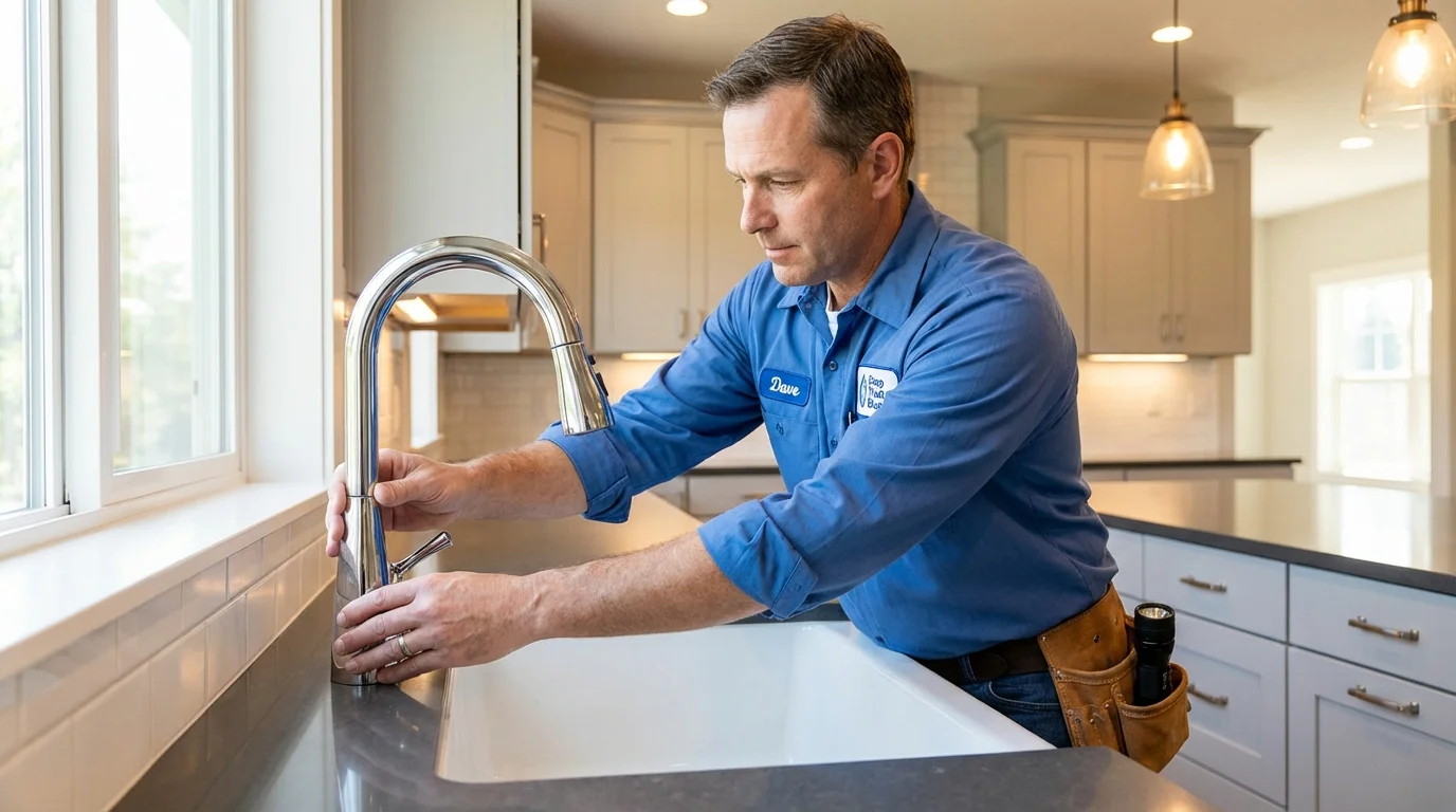 Kitchen faucet installation by Johns Plumbing LLC in Yonkers