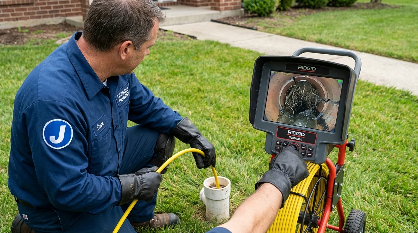 Sewer camera inspection being performed by Johns Plumbing LLC in Yonkers